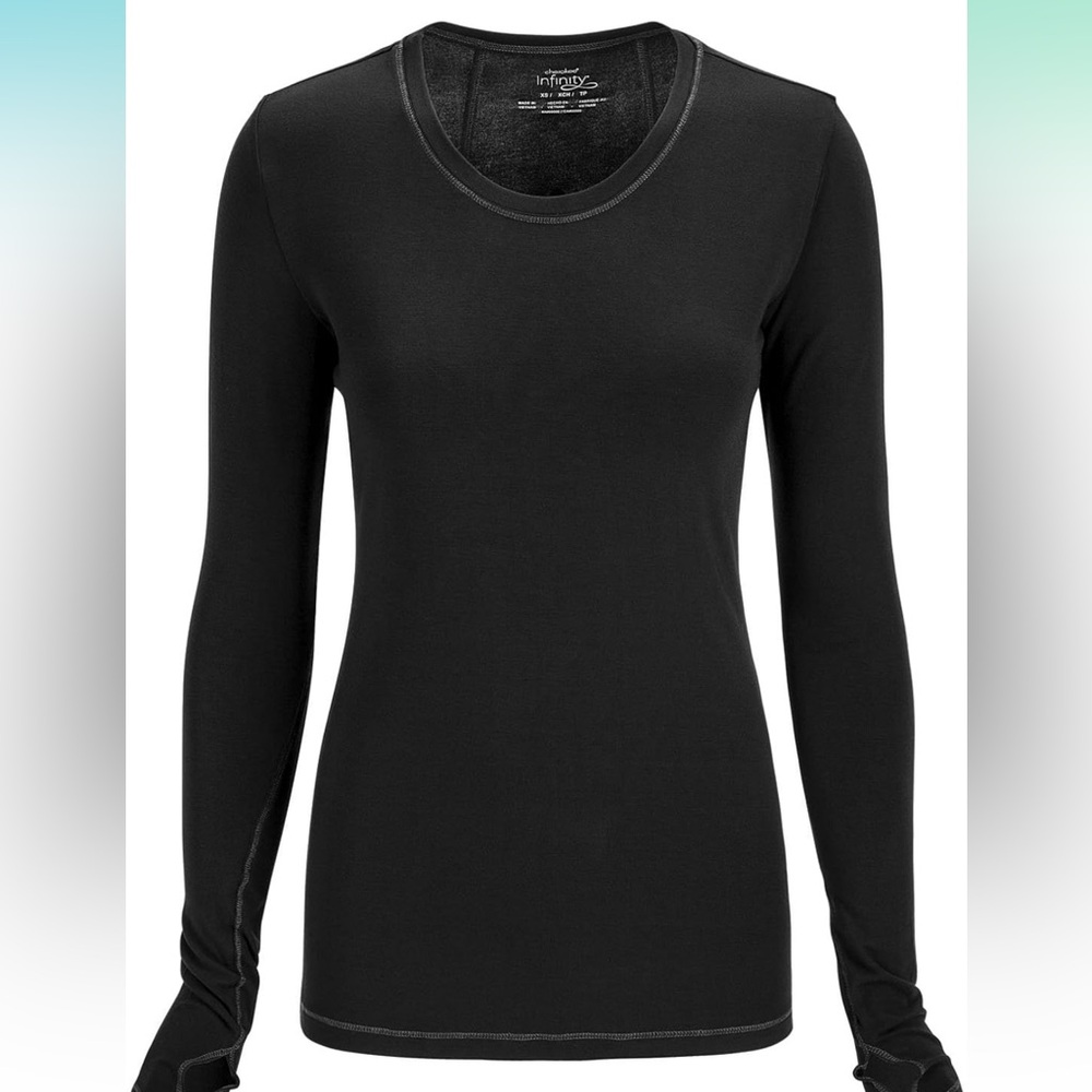 Cherokee Women's Infinity Long Sleeve Shirt, Black